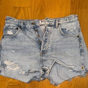 Agolde Parker Vintage Cut Off Denim Shorts